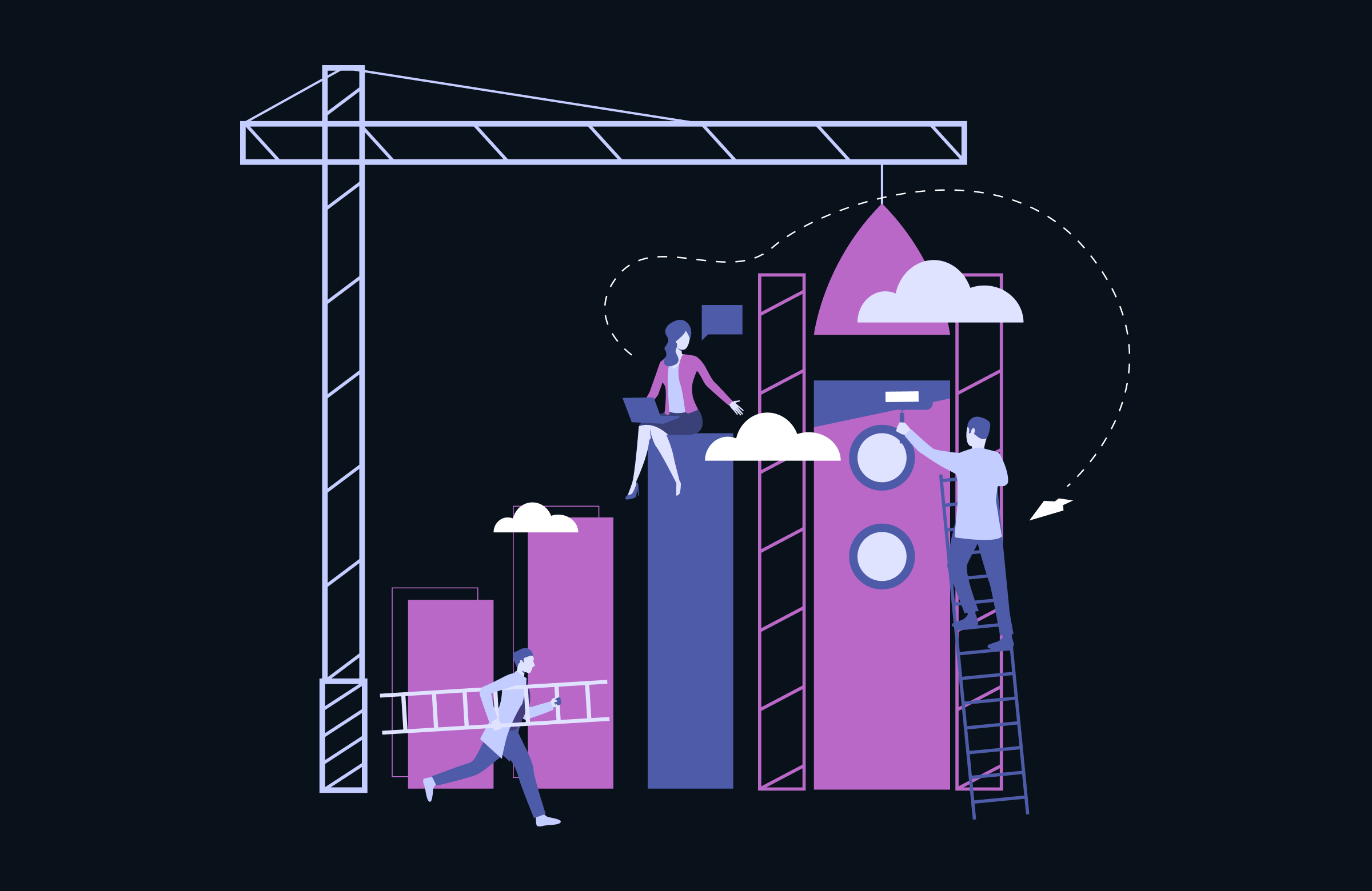 Диаграмма Ганта для управления сроками строительных работ и этапами КС-2