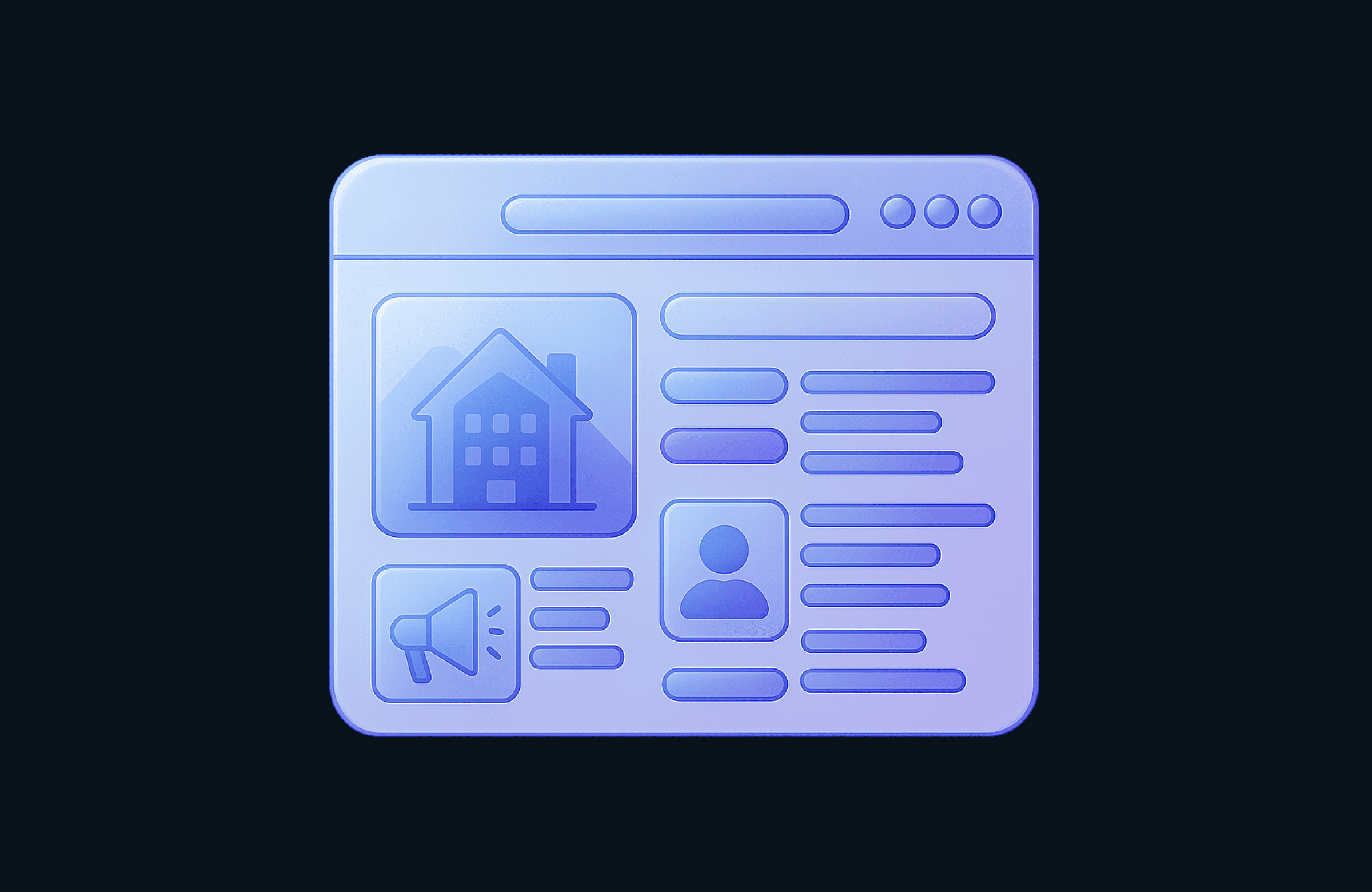 Интерфейс реестра объектов недвижимости в Битрикс24 с фото и статусами